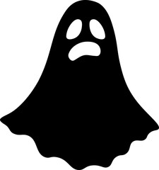 Ghost icon. Flying phantom. Halloween monster.