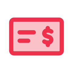 cheque outline fill icon