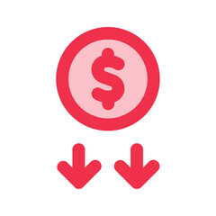 loss outline fill icon