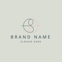 logo design template vector icon element, business card