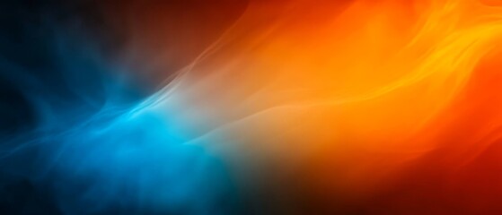 Vibrant and Textured Orange Red Blue Black Gradient Background for Web Banner Design with Copy Space