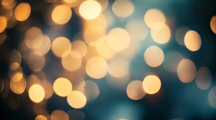 Fototapeta premium Soft Glowing White Bokeh Background - Abstract Defocused Lights Texture Illustration