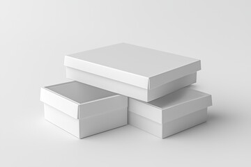 Paper Box Mockup A4 on isolated background created with Generative AI