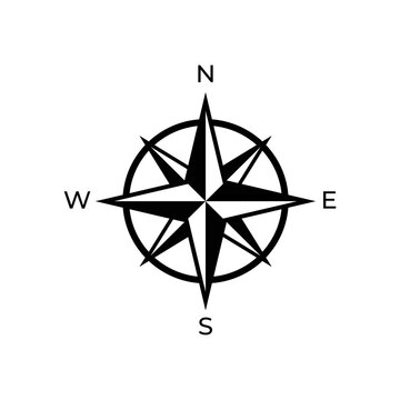 compass logo, icon, symbol design template