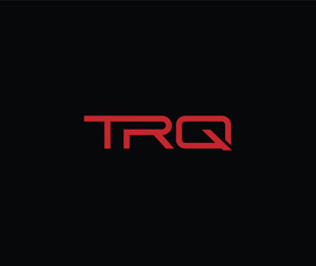 TRQ lettering logo , Letter TRQ logo design template
