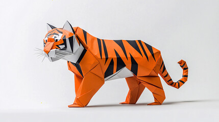 tiger made of paper