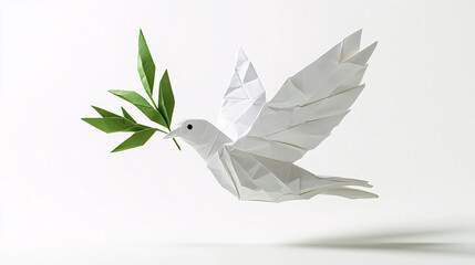 peace dove made of paper