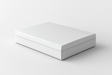 Naklejka premium Paper Box Mockup A4 on isolated background created with Generative AI