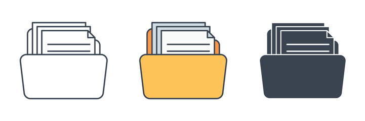 File icon symbol vector illustration isolated on white background