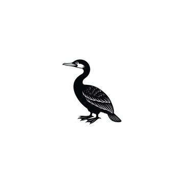 recommend clip art: cormorant bird silhouette vector