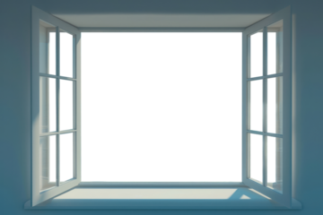 PNG window frame mockup, transparent design