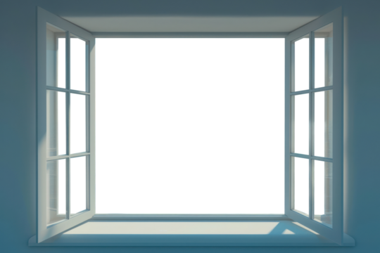 PNG window frame mockup, transparent design