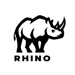 Wild rhinoceros logo.