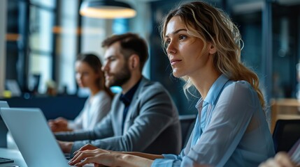 Employee training on proper data handling procedures is conducted regularly to minimize the risk of insider threats. copy space for text.