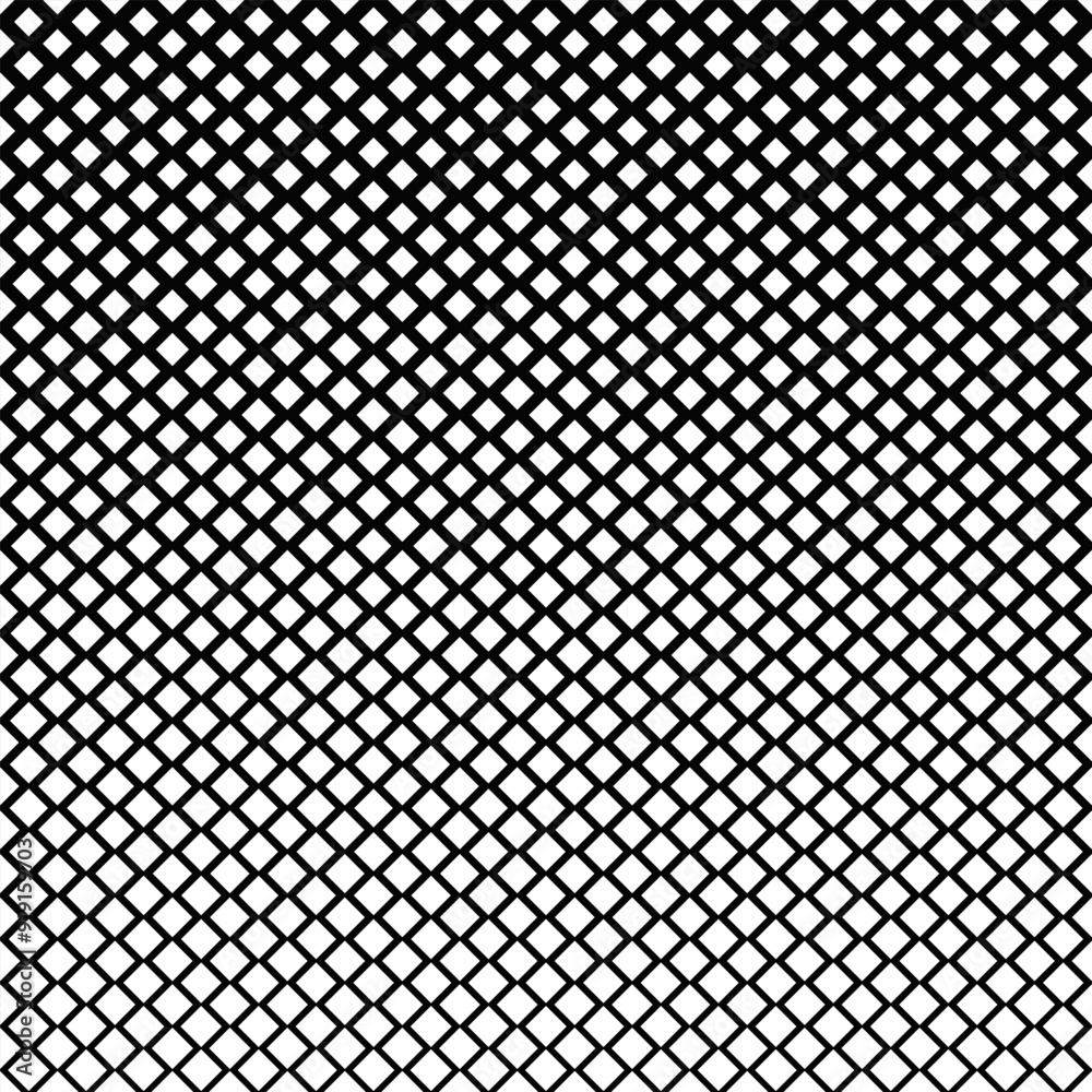 Poster repeating black and white diagonal square pattern background - abstract vector design