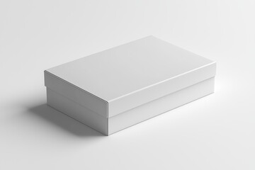 Naklejka premium Paper Box Mockup A4 on isolated background created with Generative AI