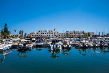Fototapeta premium vue sur la Marina El Kantaoui en tunisie 