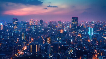 Tokyo Skyline at Dusk