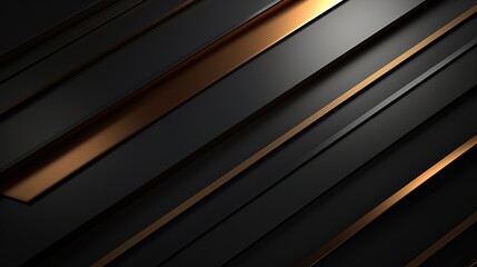 Obraz premium Abstract black and gold diagonal lines background.