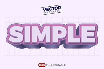 3D simple text effect