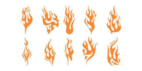 Flame Tattoo Vector Design