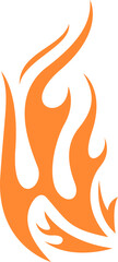 Flame Tattoo Vector Design