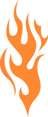 Flame Tattoo Vector Design