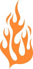 Flame Tattoo Vector Design