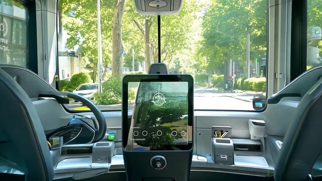 An inside look at the autonomous shuttle bus