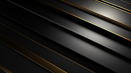 Obraz premium Abstract black and gold diagonal stripes background.
