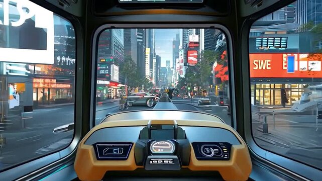An inside look at the autonomous shuttle bus