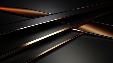 Abstract black and gold geometric background.