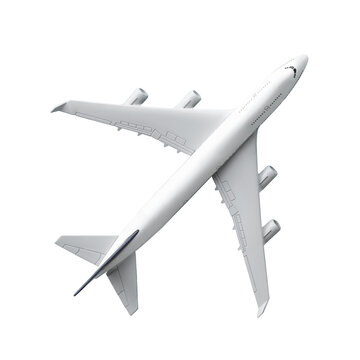 Passenger  air plane mockup with die cut.