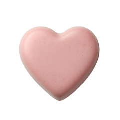 Fototapeta premium A charming pink heart, symbolizing love and affection, perfect for creative projects and romantic themes.