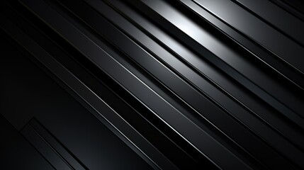 Obraz premium Abstract black diagonal lines with subtle highlights.