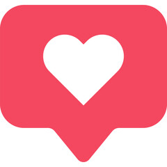 Like Notification. Like Web Speech Bubble. Vector Icon