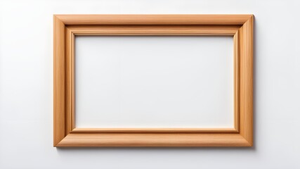 wooden frame Isolated on white background