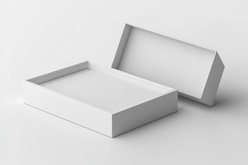 Paper Box Mockup A4 on isolated background created with Generative AI