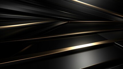 Abstract black and gold geometric background.