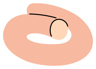 Sausage, bratwurst and wurst. Food, meal, meat and foodstuff, illustration