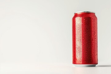 A can of soda sitting on a table, perfect for a casual gathering or outdoor picnic
