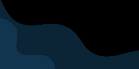 Wavy abstract background blue social banner template