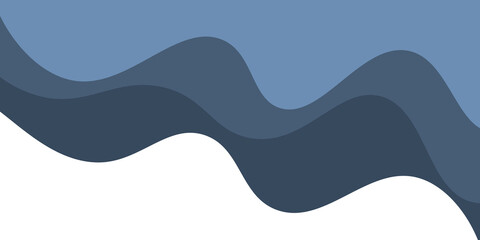 Wavy abstract background blue social banner template