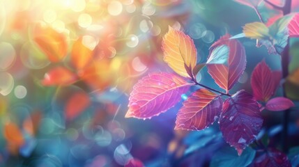 A close-up shot of a plant with numerous leaves