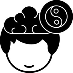 Meditation Vector Icon Design