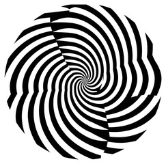 Fototapeta premium PNG spiral black pattern, transparent background