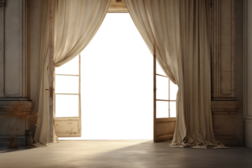 PNG open door mockup, transparent design