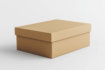 Paper Box Mockup A4 on isolated background created with Generative AI