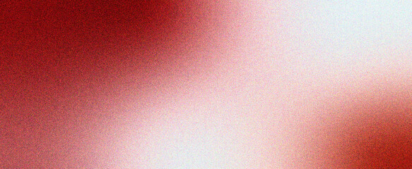 Red bright noise gradient background, grainy texture, banner design copy space