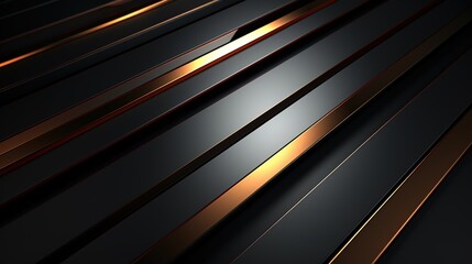 Obraz premium Abstract black and gold stripes background.